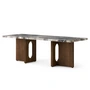 Audo - Androgyne Table basse 120 x 45 cm, chêne foncé / gris galaxie