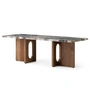 Audo - Androgyne Table basse 120 x 45 cm, Noyer / Galaxy Grey