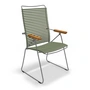 HOUE - CLICK Position Outdoor fauteuil, vert olive