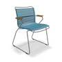 HOUE - CLICK Outdoor Dining fauteuil à dossier bas, pétrole