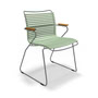 HOUE - CLICK Outdoor Dining fauteuil à dossier bas, vert foncé