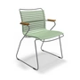 HOUE - CLICK Outdoor Dining fauteuil à dossier bas, vert foncé