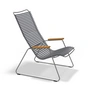 HOUE - CLICK Outdoor Lounge Chair, gris foncé