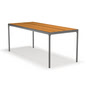 HOUE - FOUR Table d'extérieur, 210 x 90 cm, bambou / gris foncé