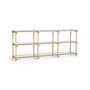 HAY - Woody Low Sideboard, chêne savonné / verre transparent