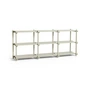 HAY - Woody Low Sideboard, hêtre smokey grey / smokey grey