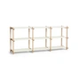 HAY - Woody Low Sideboard, chêne savonné / almond white