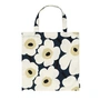 Marimekko - Pieni Unikko Sac à provisions, bleu nuit / cream / hay