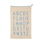 Design Letters - Premium Classic torchon, natural / light blue