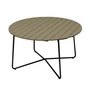 Grythyttan - 9A 120 Table de jardin Ø 120 cm, chêne verni vert clair / noir