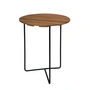 Grythyttan - 6B 60 Table de jardin Ø 60 cm, teck naturel / noir