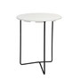 Grythyttan - 6B 60 Table de jardin Ø 60 cm, Chêne laqué blanc / noir