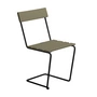 Grythyttan - 1 chaise de jardin, chêne laqué vert clair / noir