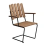 Grythyttan - A2 Fauteuil de jardin, teck naturel / noir