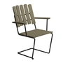 Grythyttan - A2 Fauteuil de jardin, chêne verni vert clair / noir