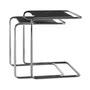 Thonet - JS. THONET by Jil Sander B 97 Serious Set de table d'ensemble, Glossy Titan / Marbre Nero Marquina (set de 2)