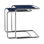 Thonet - JS. THONET by Jil Sander B 97 Serious Set de table d'ensemble, Glossy Titan / high-gloss graphite blue (set de 2)