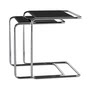 Thonet - JS. THONET by Jil Sander B 97 Serious Set de table d'ensemble, Glossy Titan / high-gloss graphite black (set de 2)