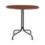 Gubi - Table de bistrot Carmel, 75 x 75 cm, noir / rock red