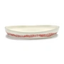 Serax - Feast plat de service M, white / red stripes