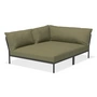 HOUE - Level 2 Cozy Sofa, gauche, dark grey / leaf