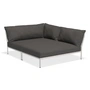 HOUE - Level 2 Cozy Sofa, gauche, muted white / dark grey basic