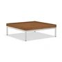 HOUE - LEVEL - LEVEL 2 Table basse, 81 x 81 cm, bambou / muted white