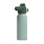LIEWOOD - Falk Bouteille d'eau avec couvercle crocodile, 350 ml, Peppermint, garden green