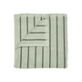 Blomus - Arto Serviette de bain, 140 x 70 cm, rayures fines, desert sage / agave green