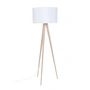 Zuiver - Tripod Wood Lampadaire, chêne / blanc