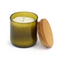 side by side - Bougie parfumée en verre, citron, Ø 7,5 cm, vert