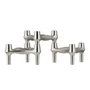Stoff Nagel - BMF Bougeoir, chrome brossé (set de 3)