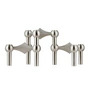Stoff Nagel - Bougeoir, chrome brossé (set de 3)