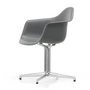 Vitra - Eames Plastic Armchair DAL RE, poli / gris granit (patins en feutre basic dark)