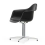 Vitra - Eames Plastic Armchair DAL RE, poli / noir profond (patins en feutre basic dark)