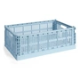 HAY - Colour Crate Panier L, 53 x 34,5 cm, soft blue, recycled