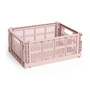 HAY - Colour Crate Panier M, 34,5 x 26,5 cm, blush, recycled