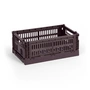HAY - Colour Crate Panier S, 26,5 x 17 cm, bordeaux, recycled