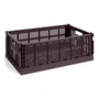 HAY - Colour Crate Corbeille L, 53 x 34,5 cm, bordeaux, recycled