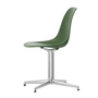 Vitra - Eames Plastic Side Chair DSL RE, poli / forest (patins en feutre basic dark)