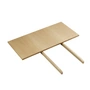 FDB Møbler - Rallonge de table pour C35A & C35B Table de salle à manger, chêne laqué mat