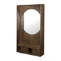 Mette Ditmer - SHOW-ME Miroir avec étagère, large, chêne huilé