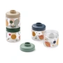 LIEWOOD - Dominique Snack Box, Univers / classic navy (set de 4)