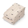 LIEWOOD - Linge en mousseline de coton bio Lewis, mini baleine, sable (lot de 2)