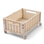 LIEWOOD - Weston Boîte de rangement avec roulettes, L, sandy