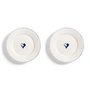 & klevering - Anouk Assiette, cœur, Ø 21 cm,, bleu (set de 2)