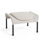 HAY - O2 Ottoman, noir / gris clair (Lift) (Patins en feutre)