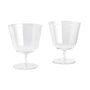 HAY - Curve Verre Steam, small, transparent (set de 2)