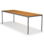 HOUE - FOUR Table d'extérieur, 270 x 90 cm, bambou / gris foncé