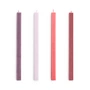 HAY - Square Bougies H 24 cm, red / bordeaux (set de 4)